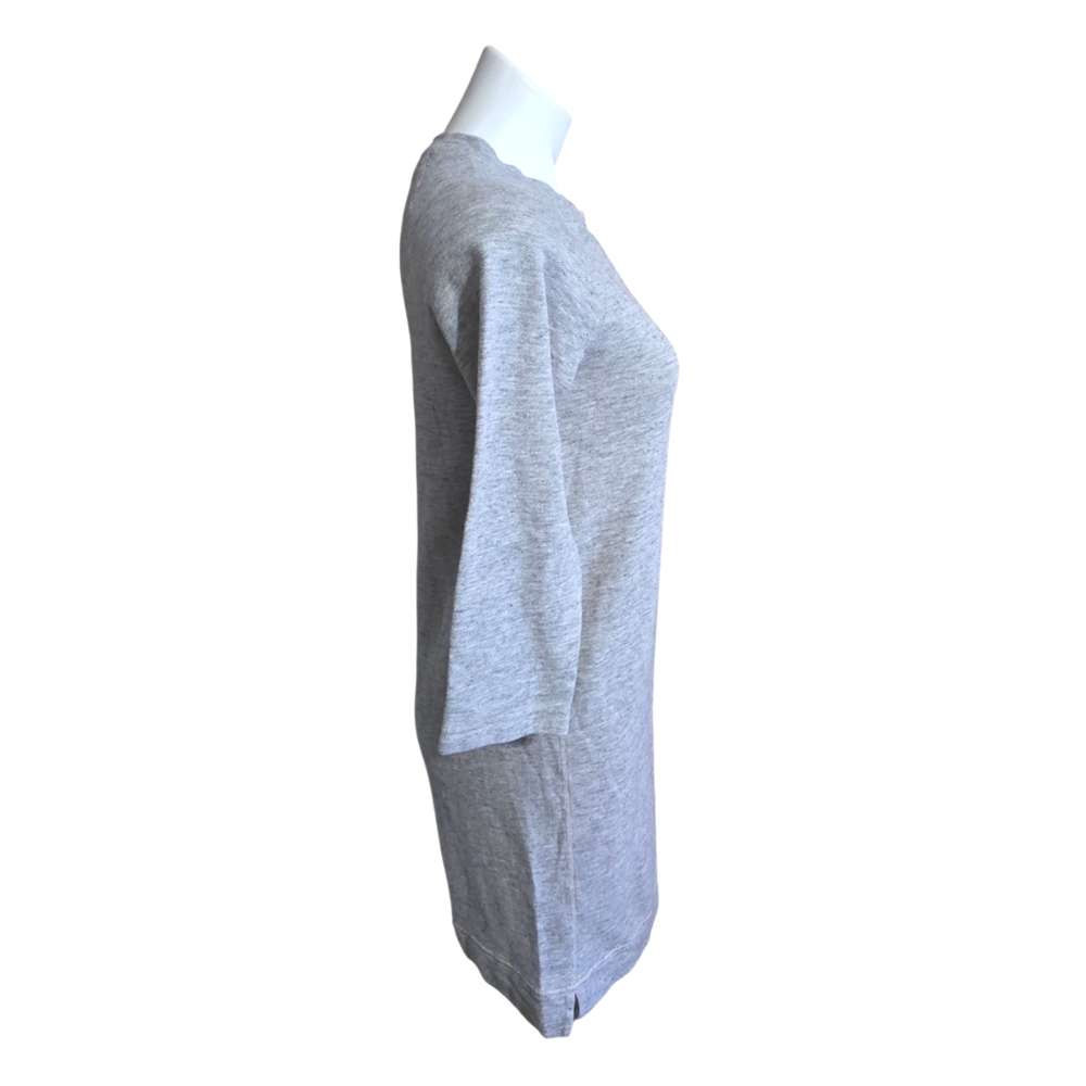 Jcrew Factory 3/4 Sleeve Sweatshirt Dress Light Gray Size XS - Picture 4 of 12